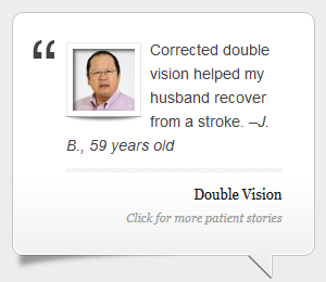 Vision Specialists of Michigan, double vision created by misaligned eyes